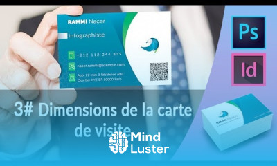 Photoshop Indesign CC Carte visite 3 Dimensions de la carte