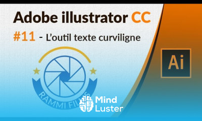 Illustrator CC 11 Texte circulaire Outil texte curviligne