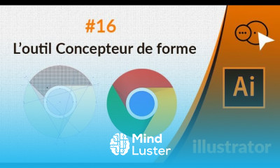 Illustrator CC 16 Outil concepteur de formes Créer le logo Google Chrome