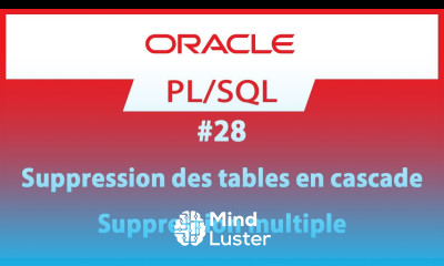 28 Supprimer les tables Formation Oracle PL SQL