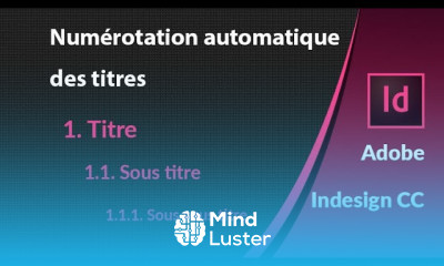 Numérotation automatique des titres dans Indesign