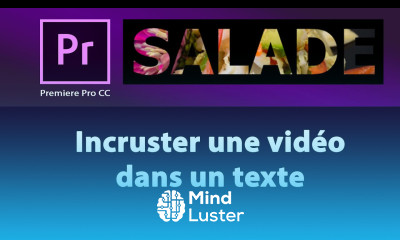 Premiere Pro Incruster une vidéo dans un texte