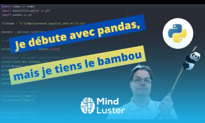 Manipulation de données Python et Pandas