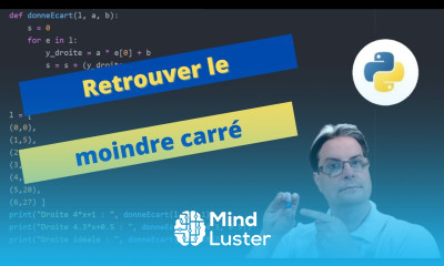 Algorithme et mathématiques Ajustement affine moindres carrés interpolation et extrapolation