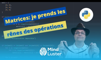 Algorithme et mathématiques Opérations sur les matrices