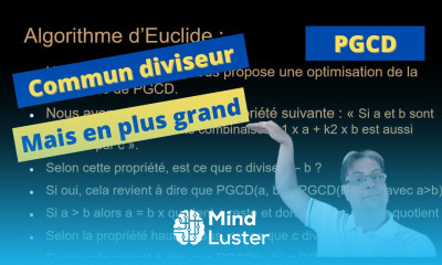 Algorithme et mathématiques Arithmétique et pgcd