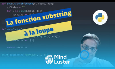 Algorithme à la loupe la fonction substring