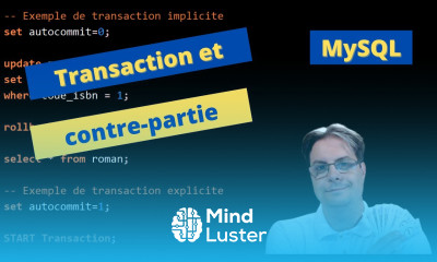Base de données Transactions commit rollback