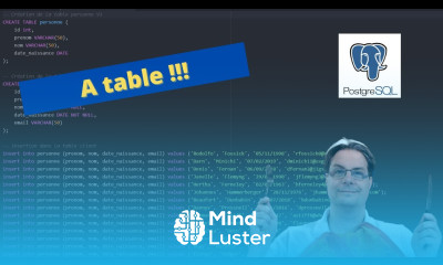 Base de données Création de table en POSTGRE SQL