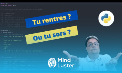 Programmation Python Gestion des entrées sorties