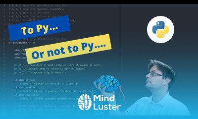Programmation Python Structure conditionnelle if elif else