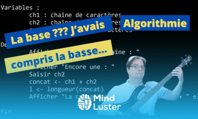 Algorithmie Instructions élémentaires