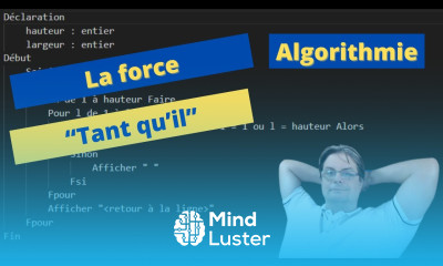 Algorithmie Structure itérative