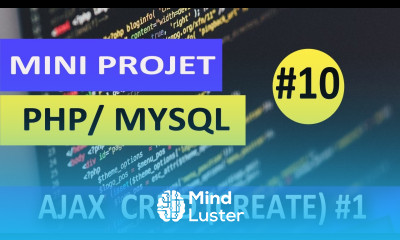 Apprendre PHP Mini projet 10 CRUD Create PHP AJAX