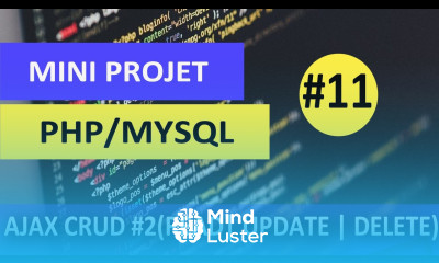 Apprendre PHP Mini projet 11 CRUD read update delete PHP JQUERY AJAX