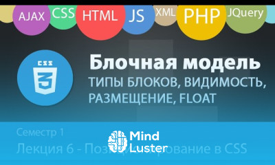 Лекция 1 6 Web Блоки и позиционирование в CSS