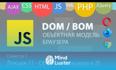 Лекция 1 11 Web Объектная Модель Браузера в JavaScript BOM или DOM в JS
