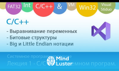 С С Битовые структуры Выравнивание переменных в памяти BigEndian и LittleEndian нотации
