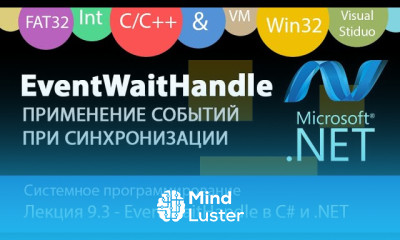 EventWaitHandle ManualResetEvent AutoResetEvent синхронизация потоков и задач C NET Framework