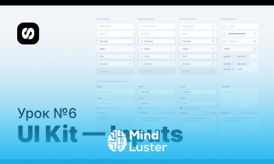 Курс по UI UX дизайну урок 6 создание UI Kit — Input поля ввода данных