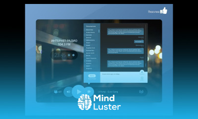 UI дизайн в фотошопе для интернет радио от Yakovlevv Speed Art