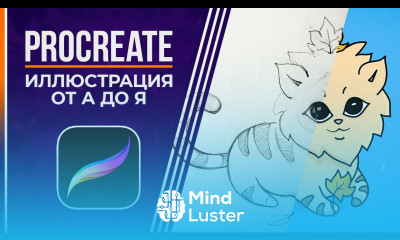 Как рисовать на iPad в Procreate  Пошаговое Создание Иллюстрации