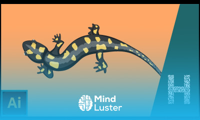 Огненная саламандра в Adobe Illustrator