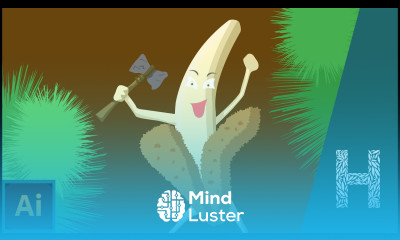 Банан из древнего мира в Adobe Illustrator