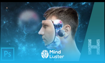 Adobe Photoshop Планеты в голове