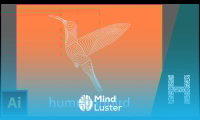 Adobe Illustrator Логотип колибри