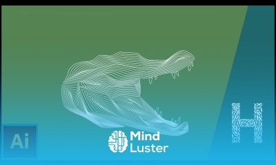 Логотип крокодила в Adobe Illustrator