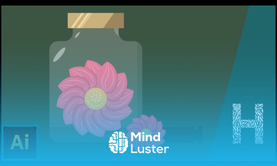 Как нарисовать цветок в банке в Adobe Illustrator