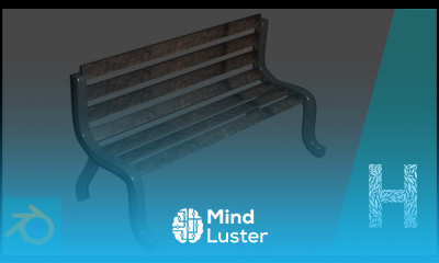 Лавочка из кривых в Blender