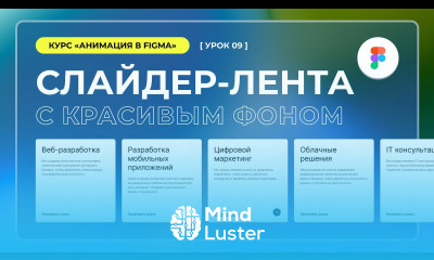 Урок 9 Анимация ленты с фоном Анимации в Figma