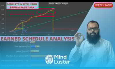 Calculating Earned Schedule Analysis excel from Primavera P6 vs Earned Value Formula Template Sheet
