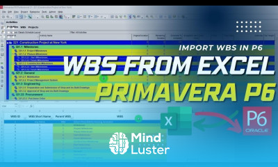 How to Create WBS From Excel to Primavera P6 How to import WBS in P6