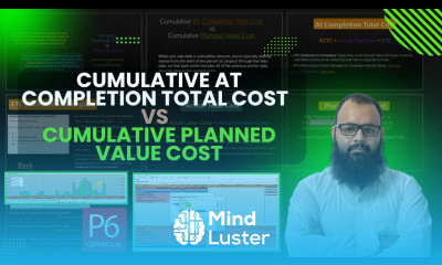Cumulative AT completion Total cost vs Cumulative planned value cost for recovery in Primavera P6