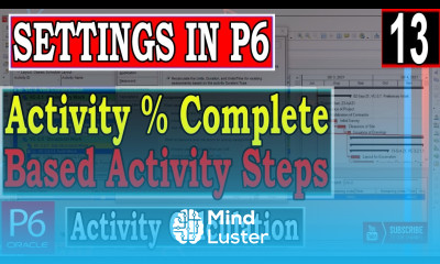 Activity Percent complete based on Activity Steps Activity Calculation settings in Primavera P6