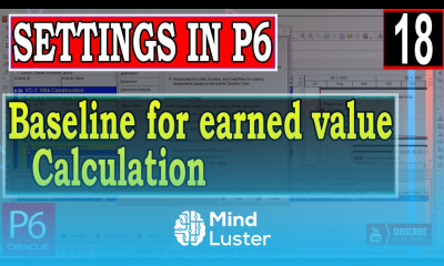 Baseline for earned value calculation project level settings in Primavera P6 Explained primary