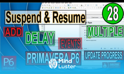 Suspend and resume activity in Primavera P6 adding delay events for Extension of Time Tips tricks