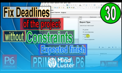 How to fix deadlines of the project in Primavera P6 Without use constraints Expected finish P6