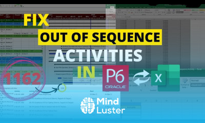 How to fix out of sequence activities in P6 is finally revealed using an excel filter
