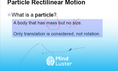 02 Rectilinear Motion Part I Position