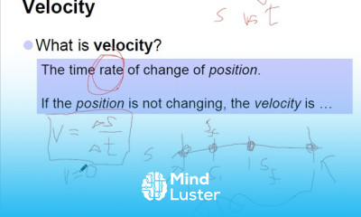 03 Rectilinear Motion Part II Velocity