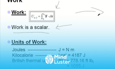Kinetics of Particle Work and Energy I