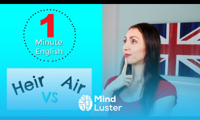 One Minute English 4 Heir vs Air Learn vocabulary fast with English Like a Native