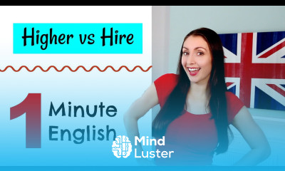 One Minute English 5 Learn Vocabulary Fast Higher vs Hire