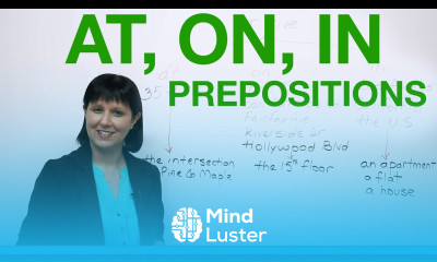 English Grammar Prepositions to say where you live AT ON IN