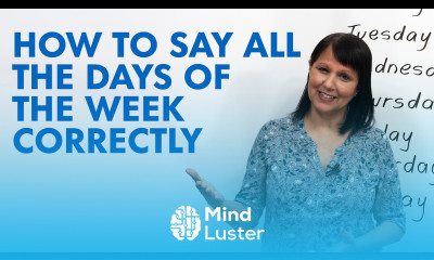How to say the days of the week correctly in English