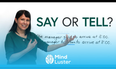 Learn English SAY or TELL